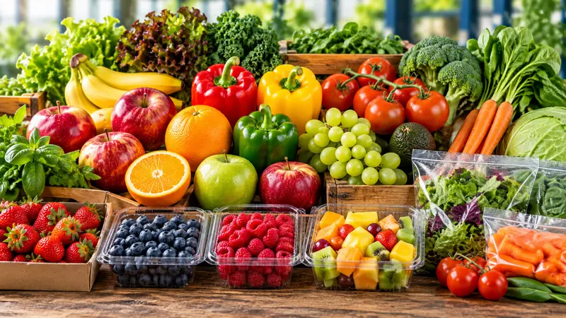 Fresh fruit and vegetables